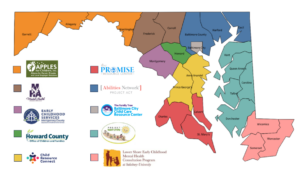 Maryland Map with Program Logos